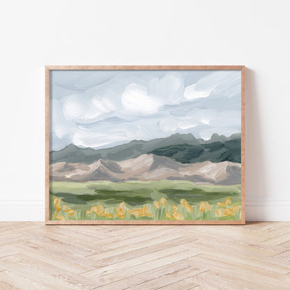 ’Sand Dunes in Summer’ Art Print - Great Sand National Park - abstract - Artwork - Colorado