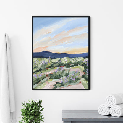 "Sandstone and Wildflowers" Art Print - Katie Garrison Art