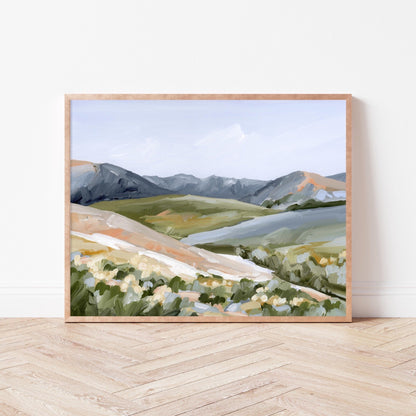 ’Seasons Mingling’ Art Print - Colorado Landscape - abstract - Artwork