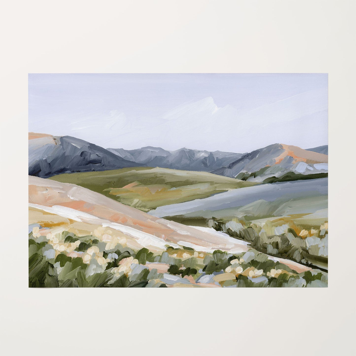 ’Seasons Mingling’ Art Print - Rolled Canvas / 8x10 in / No Frame - Colorado Landscape - abstract - Artwork