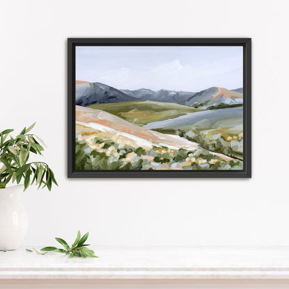 ’Seasons Mingling’ Art Print - Stretched Canvas / 8x10 in / Black Frame - Colorado Landscape - abstract - Artwork