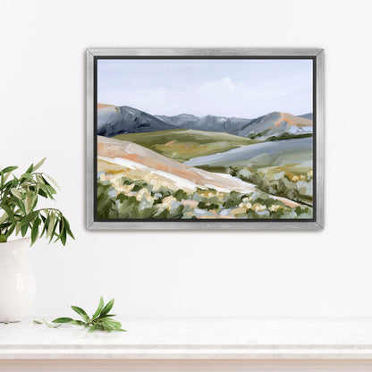 ’Seasons Mingling’ Art Print - Stretched Canvas / 8x10 in / Silver Frame - Colorado Landscape - abstract - Artwork