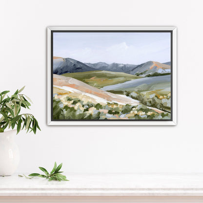 ’Seasons Mingling’ Art Print - Stretched Canvas / 8x10 in / White Frame - Colorado Landscape - abstract - Artwork