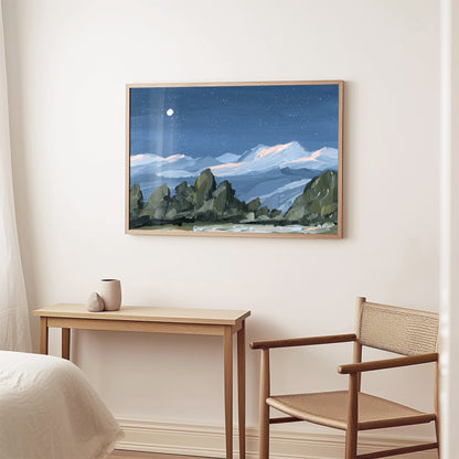 Kunstdruck „Zuhause im Tal“