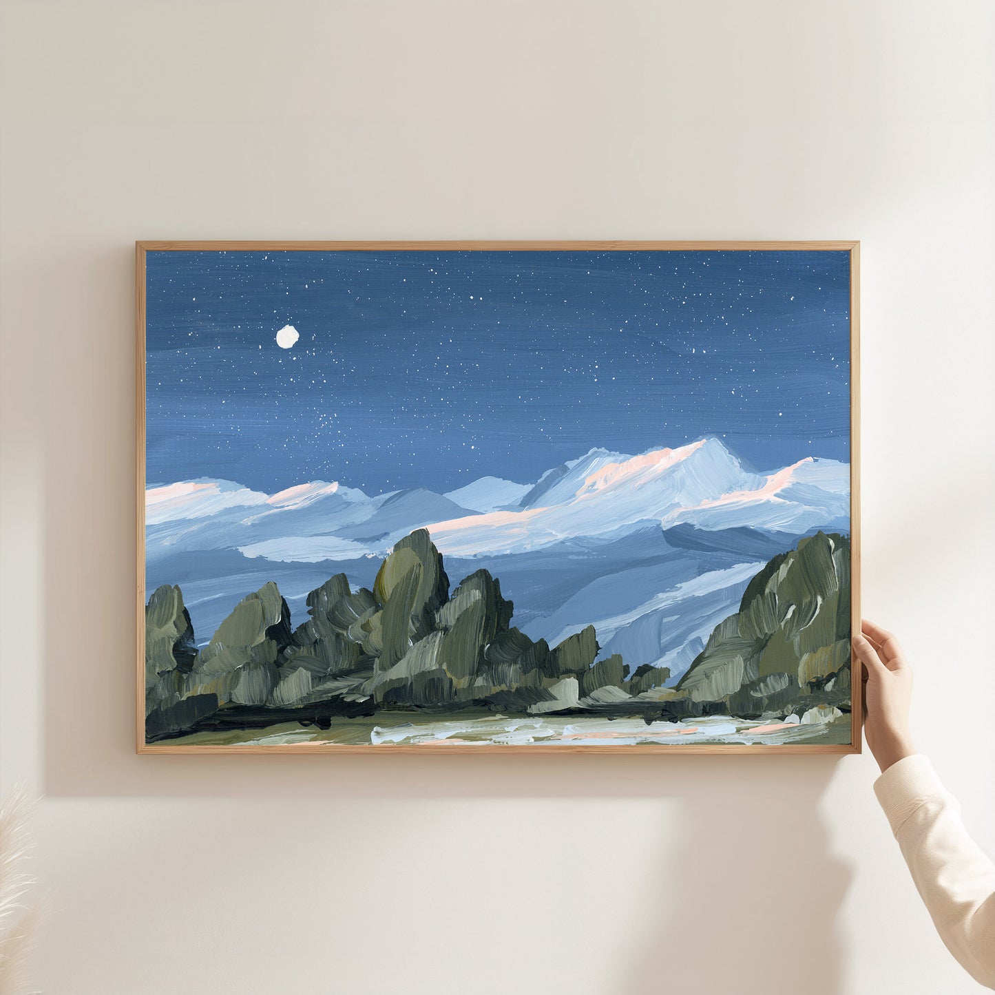 Kunstdruck „Zuhause im Tal“