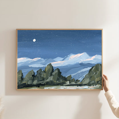Kunstdruck „Zuhause im Tal“
