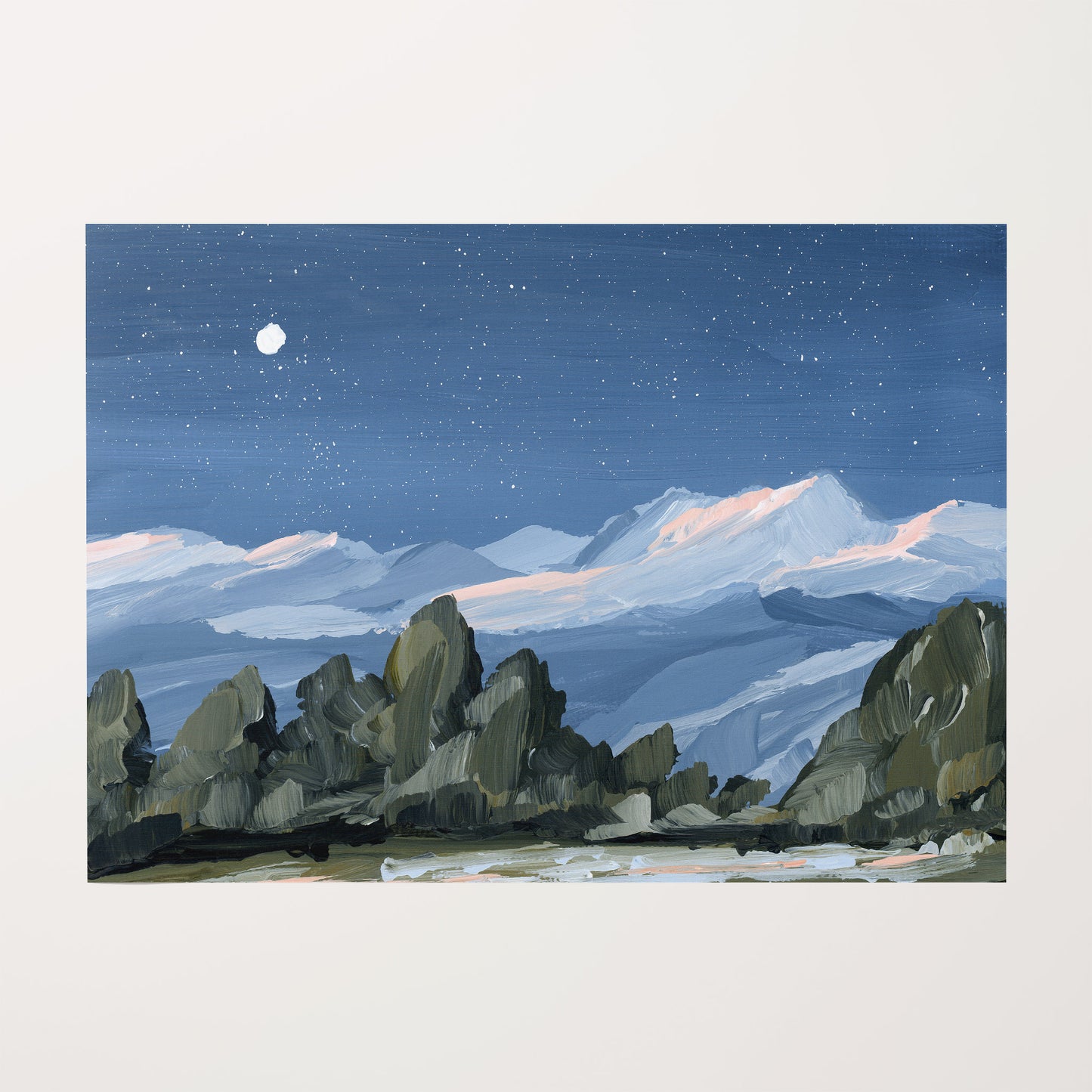 Kunstdruck „Zuhause im Tal“