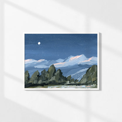 Kunstdruck „Zuhause im Tal“