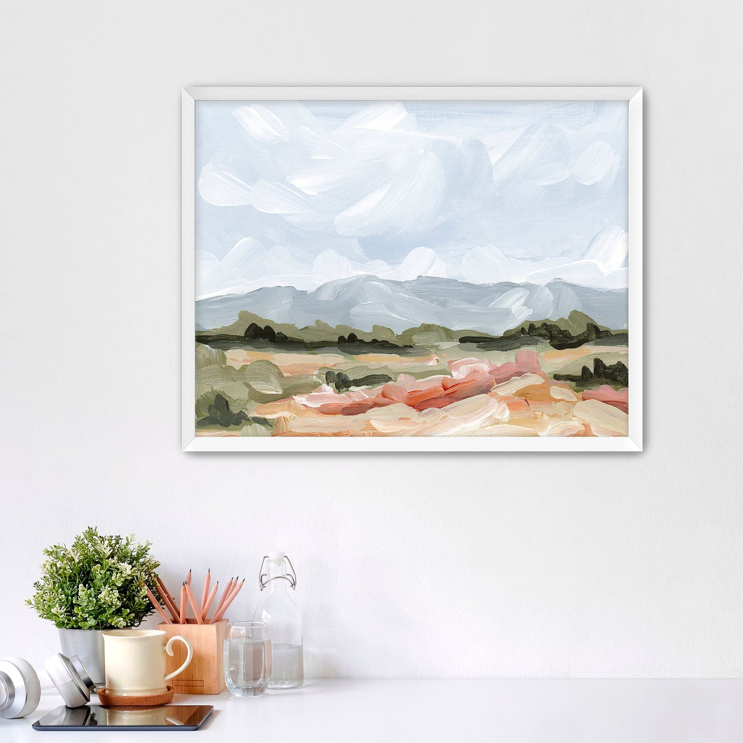 ’Sedalia I’ Art Print - Paper / 5x7 in / White Frame - Abstract Mountain Wall - abstract - Artwork - Colorado