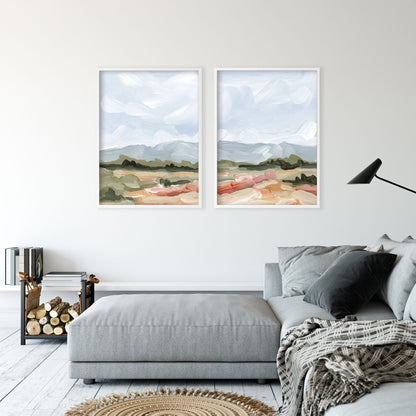 ’Sedalia I’ Diptych Art Print || Set of 2 - abstract - Artwork - Colorado