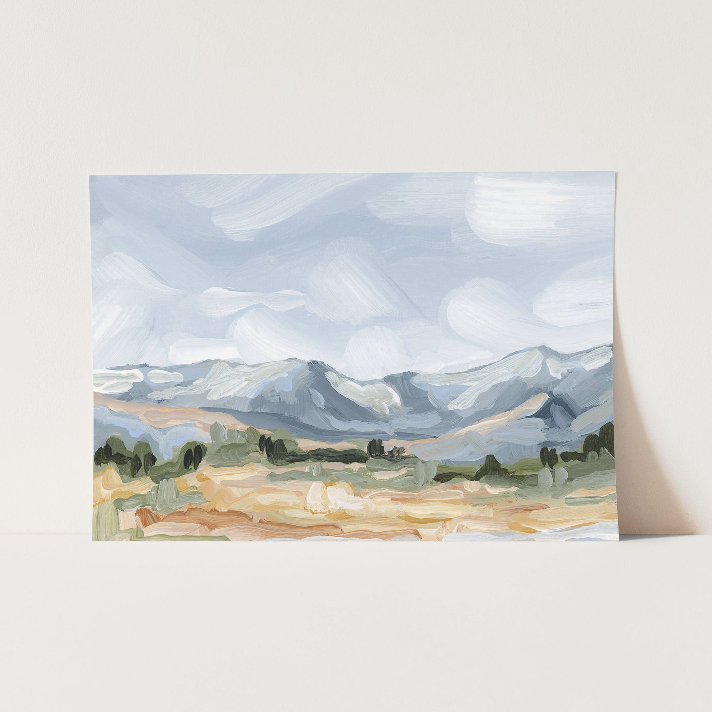 ’Sedalia II’ Art Print - Paper / 5x7 in / No Frame - Colorado Mountain Scenery Wall Decor - abstract - Artwork