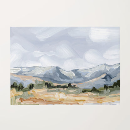 ’Sedalia II’ Art Print - Rolled Canvas / 8x10 in / No Frame - Colorado Mountain Scenery Wall Decor - abstract - Artwork