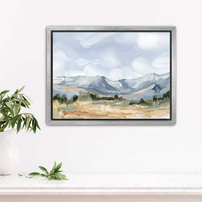 ’Sedalia II’ Art Print - Stretched Canvas / 8x10 in / Silver Frame - Colorado Mountain Scenery Wall Decor - abstract