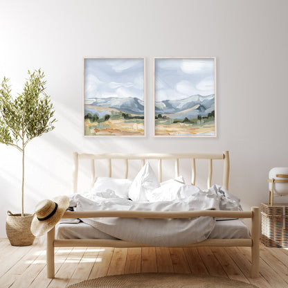 ’Sedalia II’ Diptych Art Print || Set of 2 - abstract - Artwork - Colorado