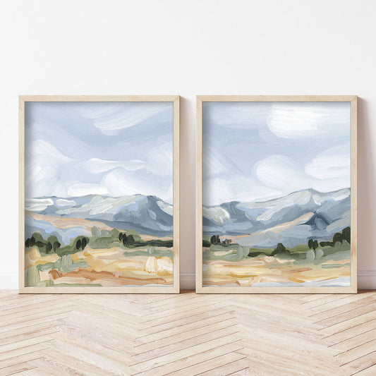 ’Sedalia II’ Diptych Art Print || Set of 2 - abstract - Artwork - Colorado