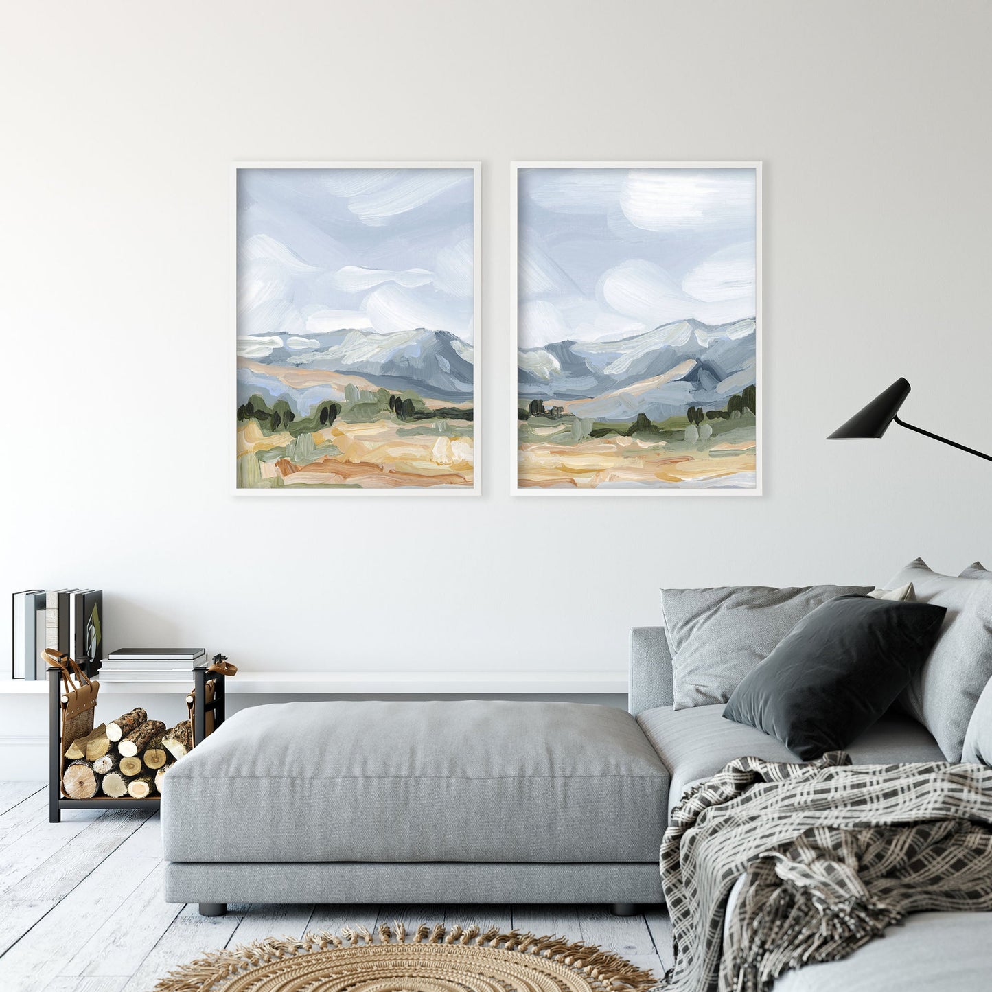 ’Sedalia II’ Diptych Art Print || Set of 2 - abstract - Artwork - Colorado