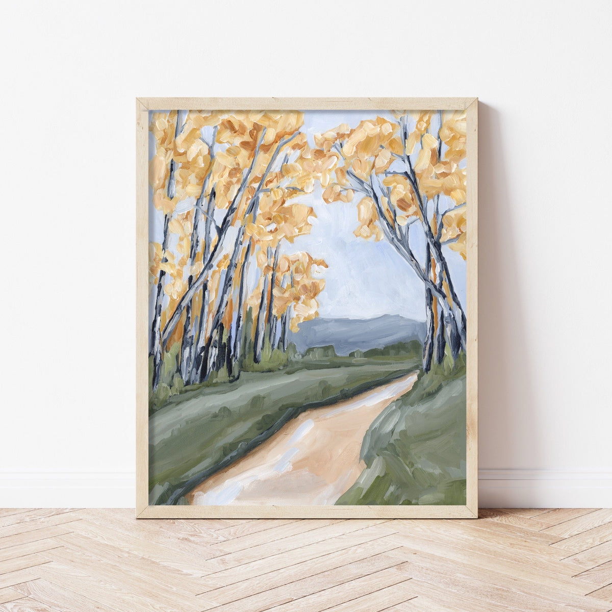 Fall Aspen Tree Wall Art - 