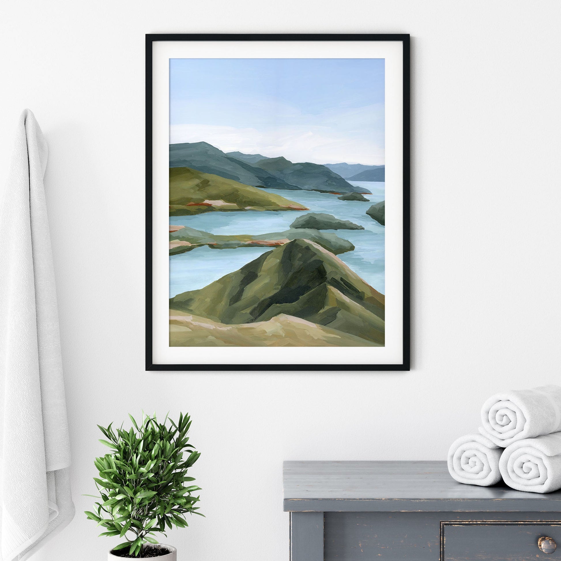 ’Shifting Light’ Art Print New Zealand Coastal Wall Decor abstract Artwork coast