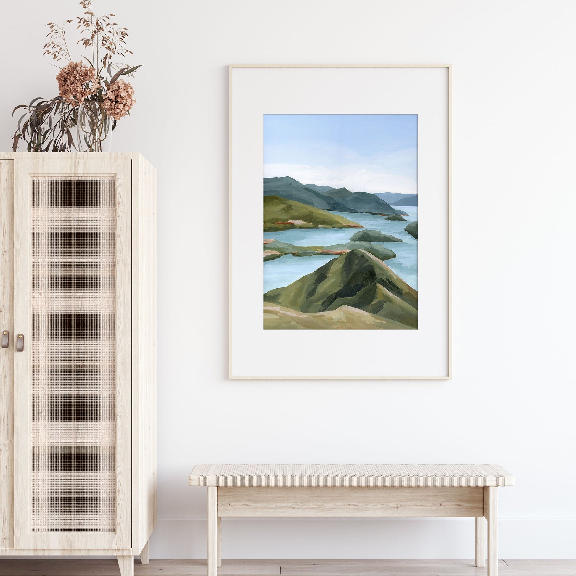 ’Shifting Light’ Art Print New Zealand Coastal Wall Decor abstract Artwork coast