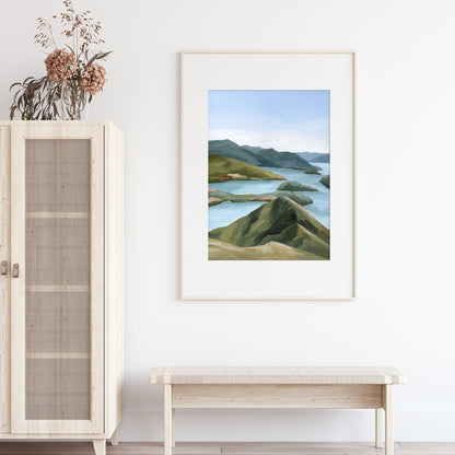 ’Shifting Light’ Art Print - New Zealand Coastal Wall Decor - abstract - Artwork - coast