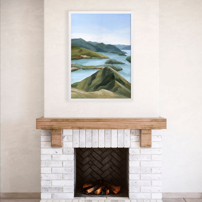 ’Shifting Light’ Art Print - New Zealand Coastal Wall Decor - abstract - Artwork - coast