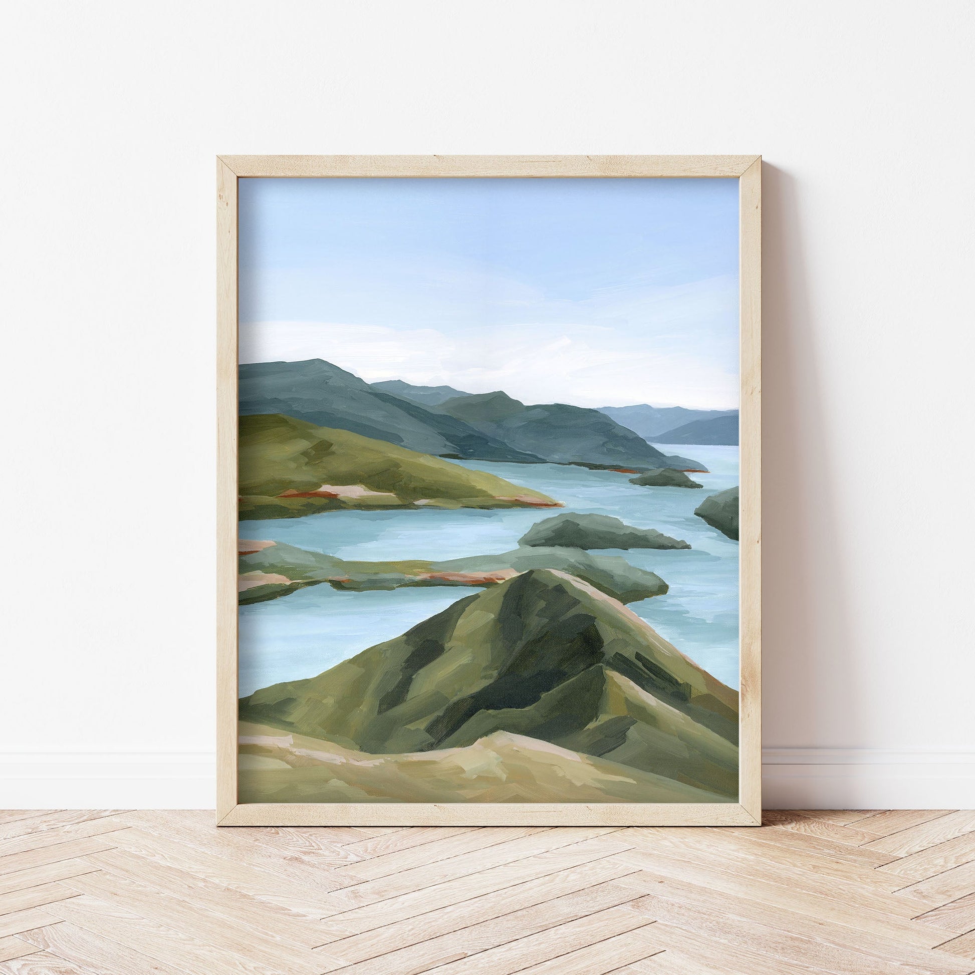 ’Shifting Light’ Art Print New Zealand Coastal Wall Decor abstract Artwork coast