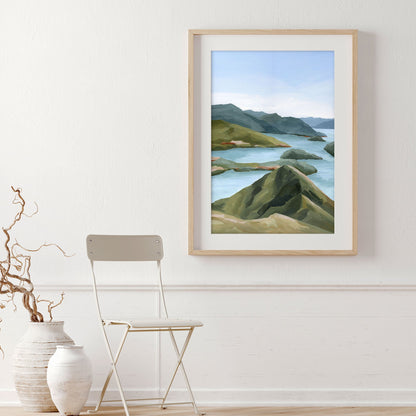 ’Shifting Light’ Art Print - New Zealand Coastal Wall Decor - abstract - Artwork - coast