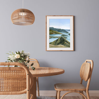 ’Shifting Light’ Art Print - New Zealand Coastal Wall Decor - abstract - Artwork - coast