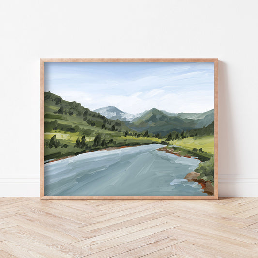 ’Slate River’ Art Print - Crested Butte Colorado - abstract - Artwork