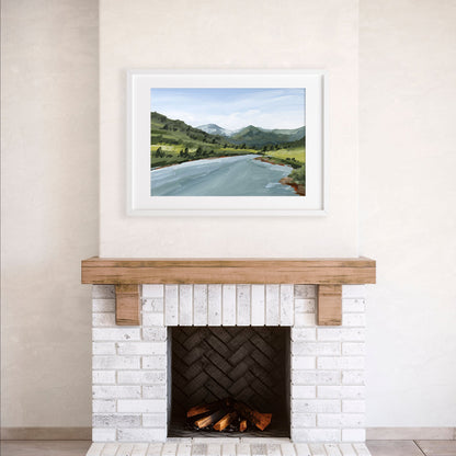 ’Slate River’ Art Print - Crested Butte Colorado - abstract - Artwork