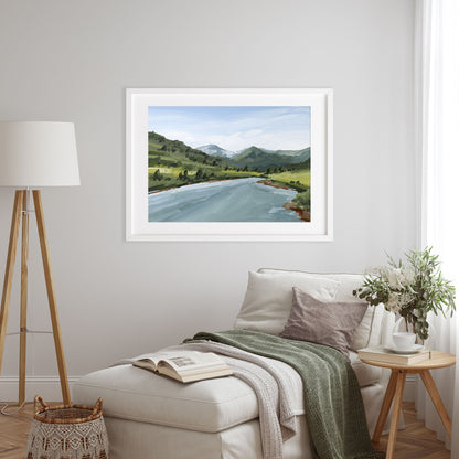 ’Slate River’ Art Print - Crested Butte Colorado - abstract - Artwork