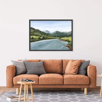 ’Slate River’ Art Print - Crested Butte Colorado - abstract - Artwork