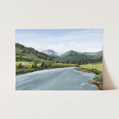 ’Slate River’ Art Print - Paper / 5x7 in / No Frame - Crested Butte Colorado - abstract - Artwork