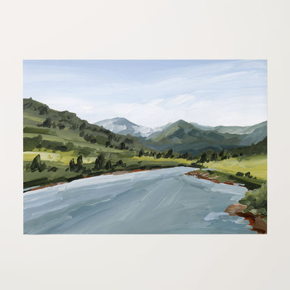 ’Slate River’ Art Print - Rolled Canvas / 8x10 in / No Frame - Crested Butte Colorado - abstract - Artwork