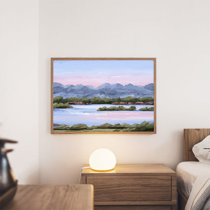 Kunstdruck „Zuhause im Tal“