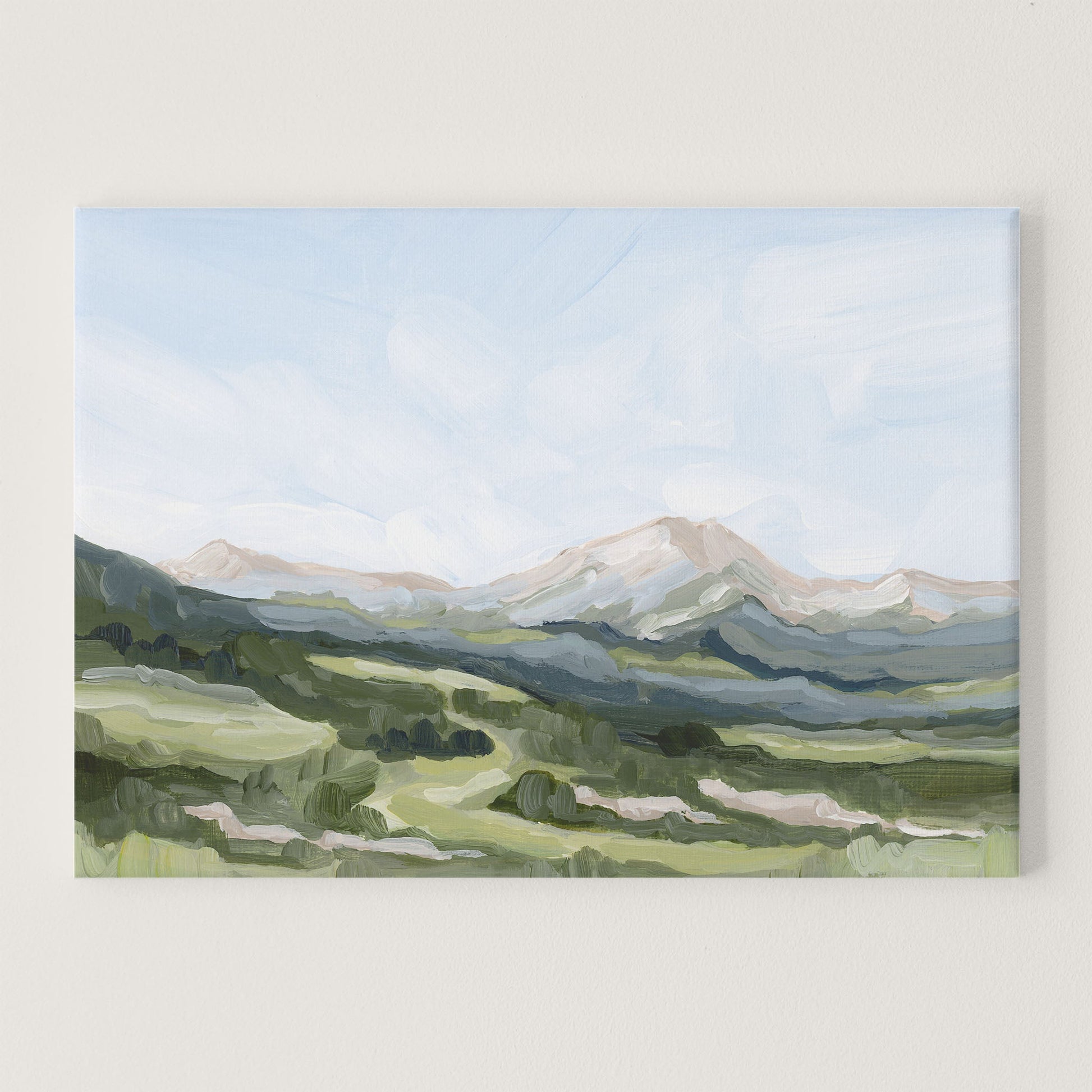 ’Snowmass in Spring’ Art Print Stretched Canvas / 8x10 / No Frame Aspen Colorado Ski Wall abstract Artwork