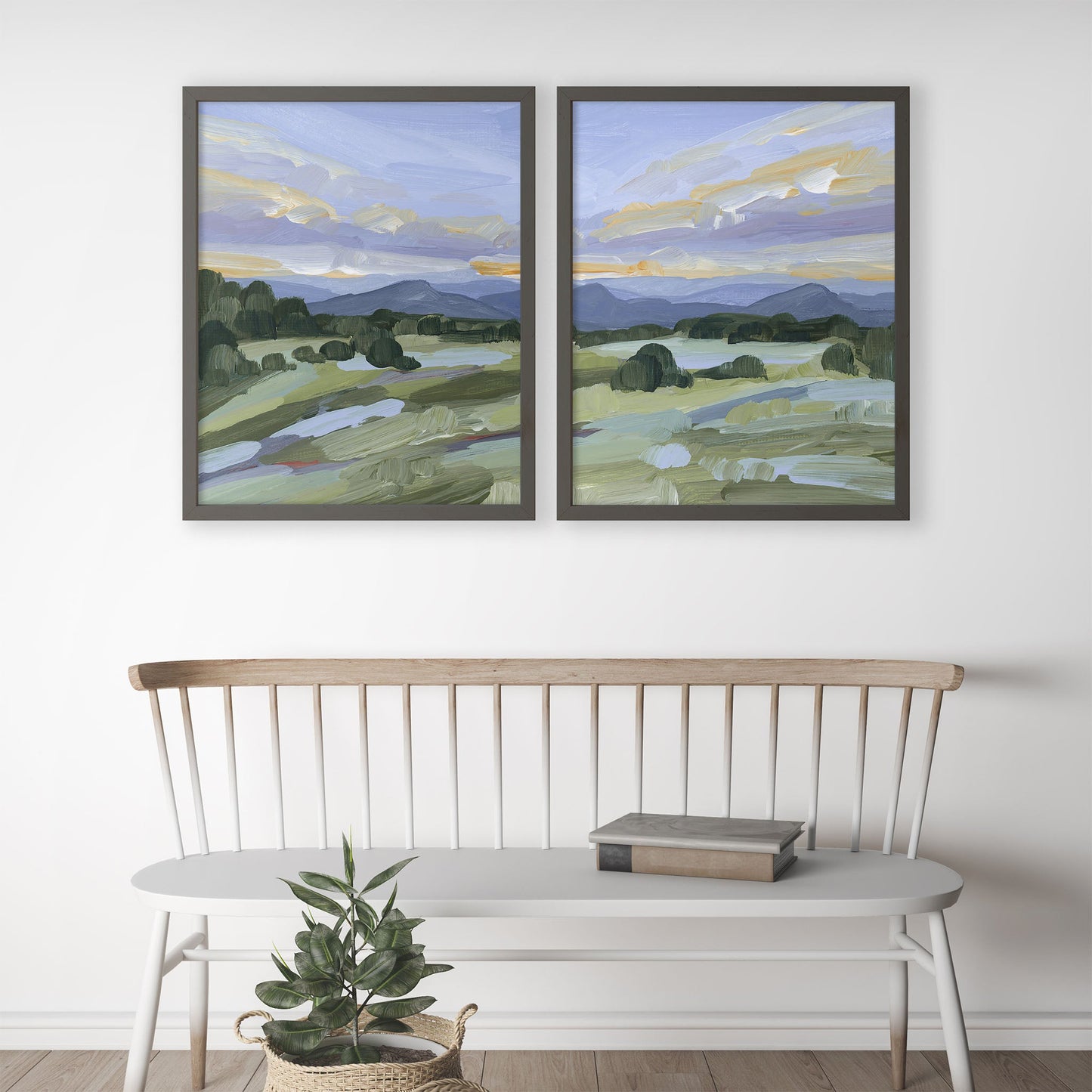 ’Steamboat Springs’ Diptych Art Print || Set of 2 - abstract - Artwork - Colorado