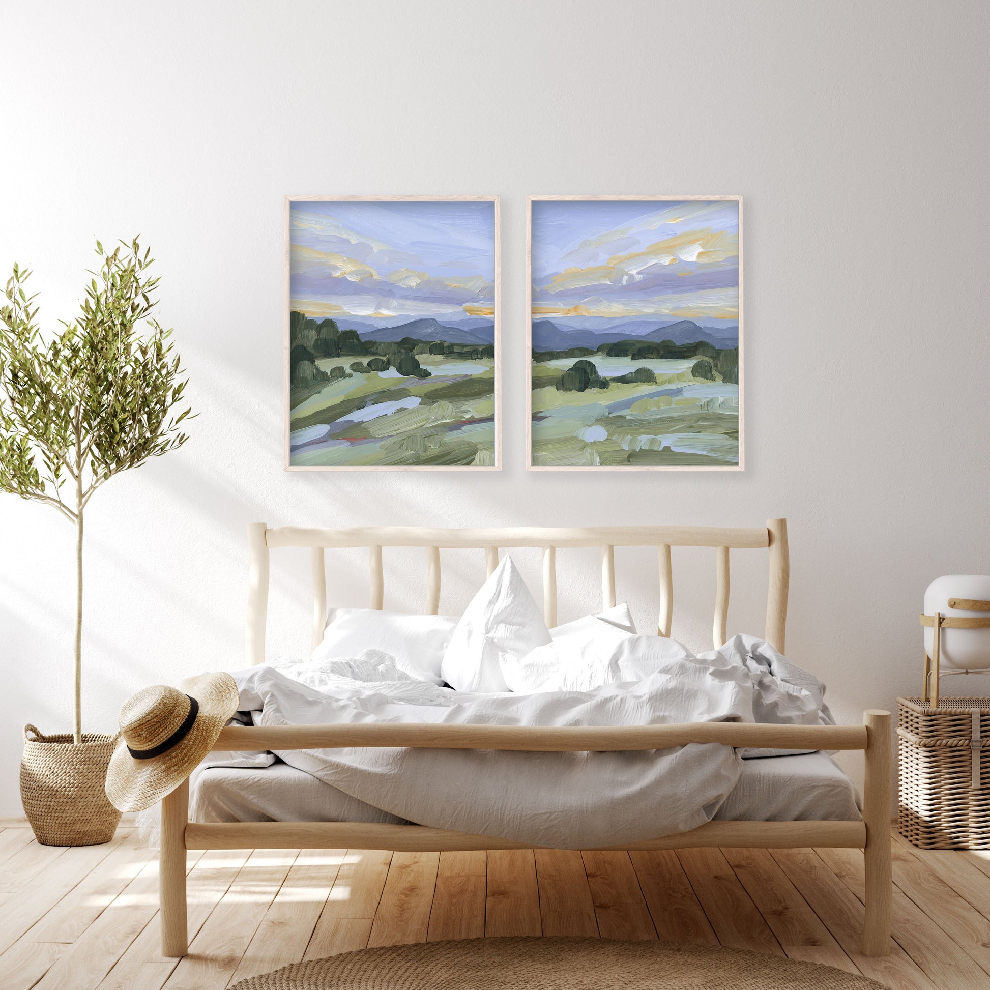 ’Steamboat Springs’ Diptych Art Print || Set of 2 - abstract - Artwork - Colorado