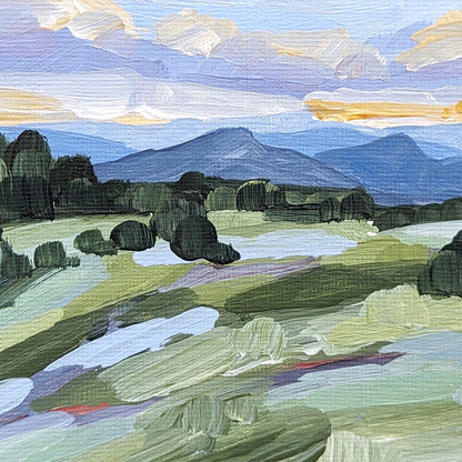 ’Steamboat Springs’ Original Painting || 5x7 - Colorado Landscape - abstract - Acrylic - Artwork