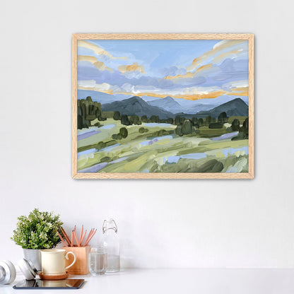 ’Steamboat Summer’ Art Print - Paper / 5x7 in / Oak Frame - Steamboat Springs Colorado Wall Decor - abstract - Artwork