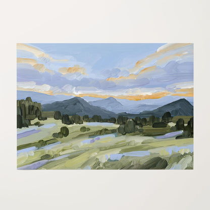 ’Steamboat Summer’ Art Print - Rolled Canvas / 8x10 in / No Frame - Steamboat Springs Colorado Wall Decor - abstract