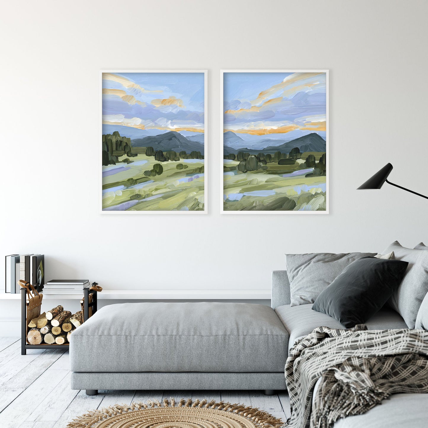 ’Steamboat Summer’ Diptych Art Print || Set of 2 - abstract - Artwork - Colorado