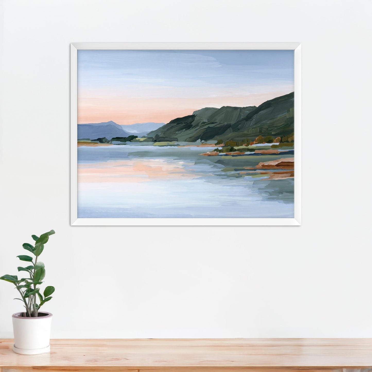 ’Still Waters’ Art Print - Paper / 5x7 in / White Frame - Colorado Mountain Landscape - Lake