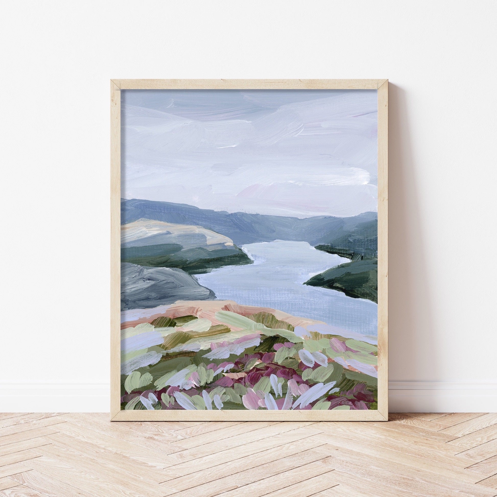 ’Stop at the Fjord’ Art Print - Norway Scenery Wall Decor - abstract - Artwork - Europe - Fjord