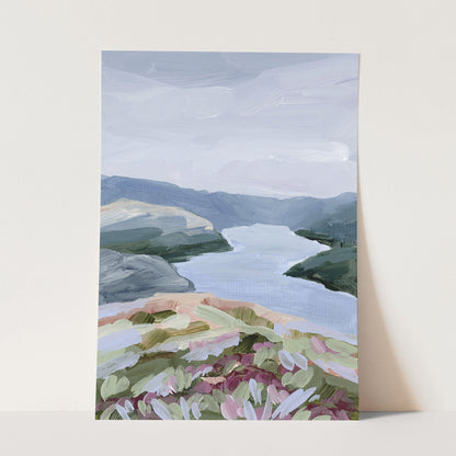 ’Stop at the Fjord’ Art Print - Paper / 5x7 in / No Frame - Norway Scenery Wall Decor - abstract - Artwork - Europe