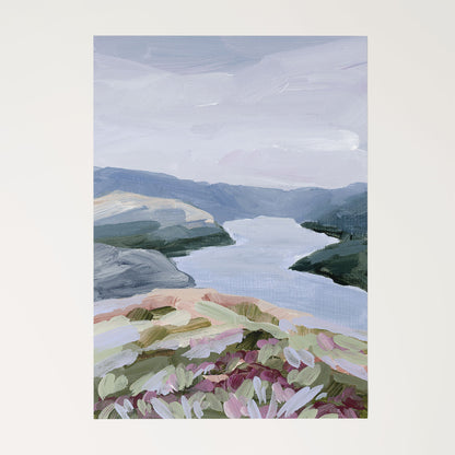 ’Stop at the Fjord’ Art Print - Rolled Canvas / 8x10 in / No Frame - Norway Scenery Wall Decor - abstract - Artwork