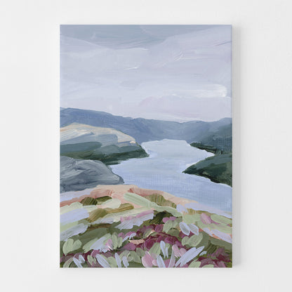 ’Stop at the Fjord’ Art Print - Stretched Canvas / 8x10 in / No Frame - Norway Scenery Wall Decor - abstract