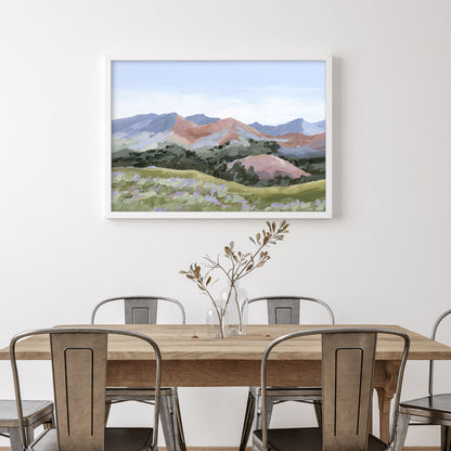 ’Sun Valley I’ Art Print - Idaho Landscape Mountain Wall - ’sun valley’ - abstract - Artwork - Flower