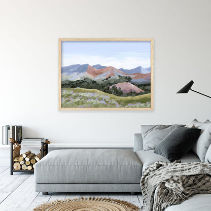’Sun Valley I’ Art Print - Idaho Landscape Mountain Wall - ’sun valley’ - abstract - Artwork - Flower