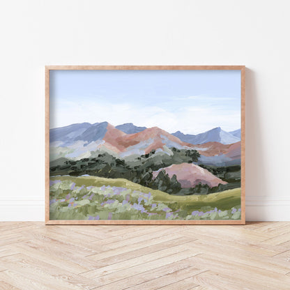 ’Sun Valley I’ Art Print - Idaho Landscape Mountain Wall - ’sun valley’ - abstract - Artwork - Flower